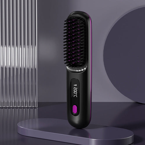2 In 1 Straight Hair Comb Wireless Hair Straightener Brush Hair Fast